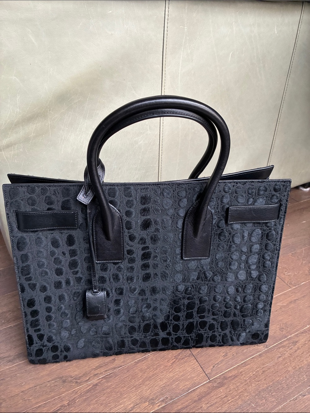Saint Laurent Limited Edition Pony Hair Large Sac De Jour Tote - Picture 2 of 11